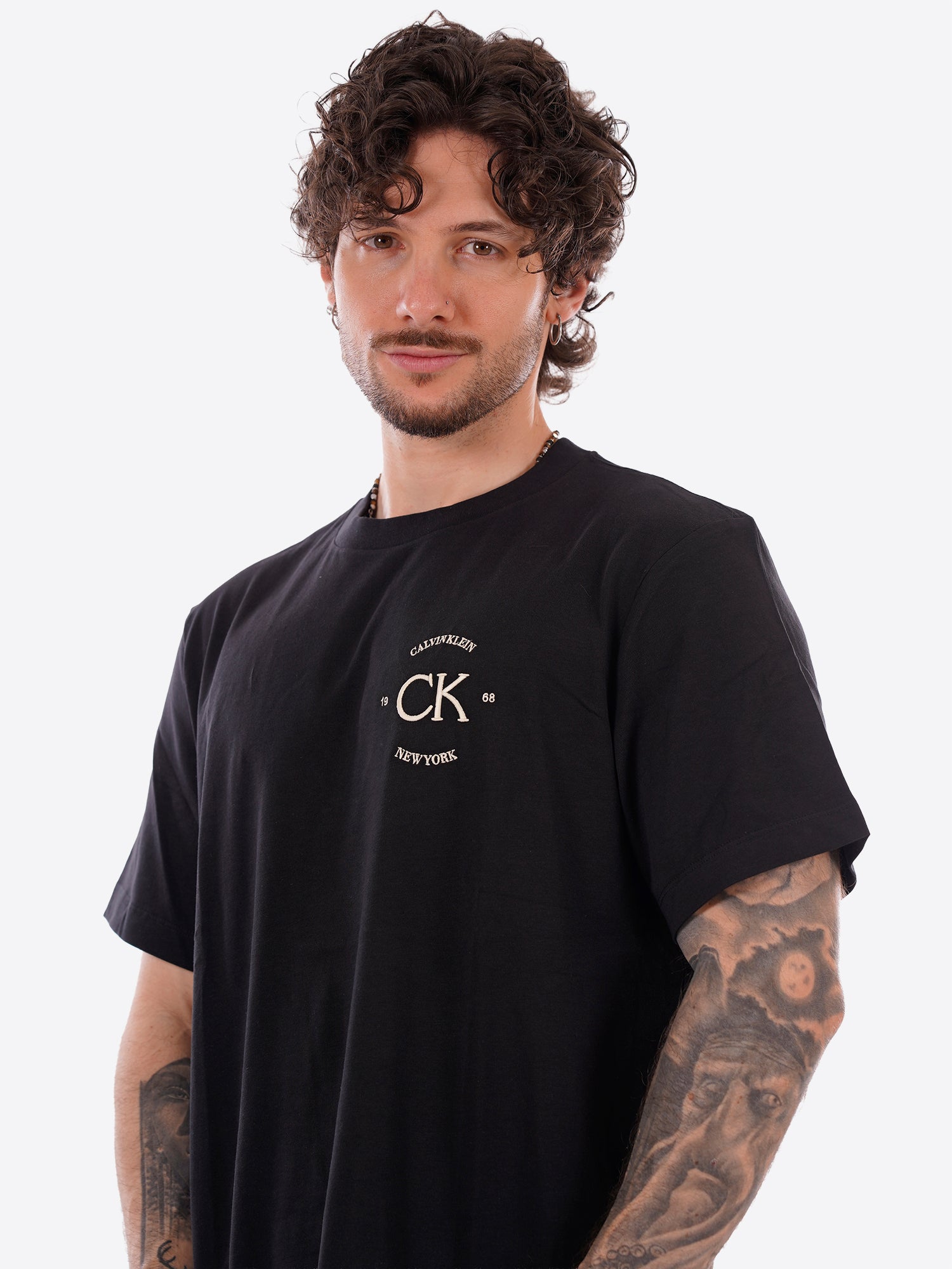 T-shirt CALVIN KLEIN da Uomo - nero LV04RE825GUB1