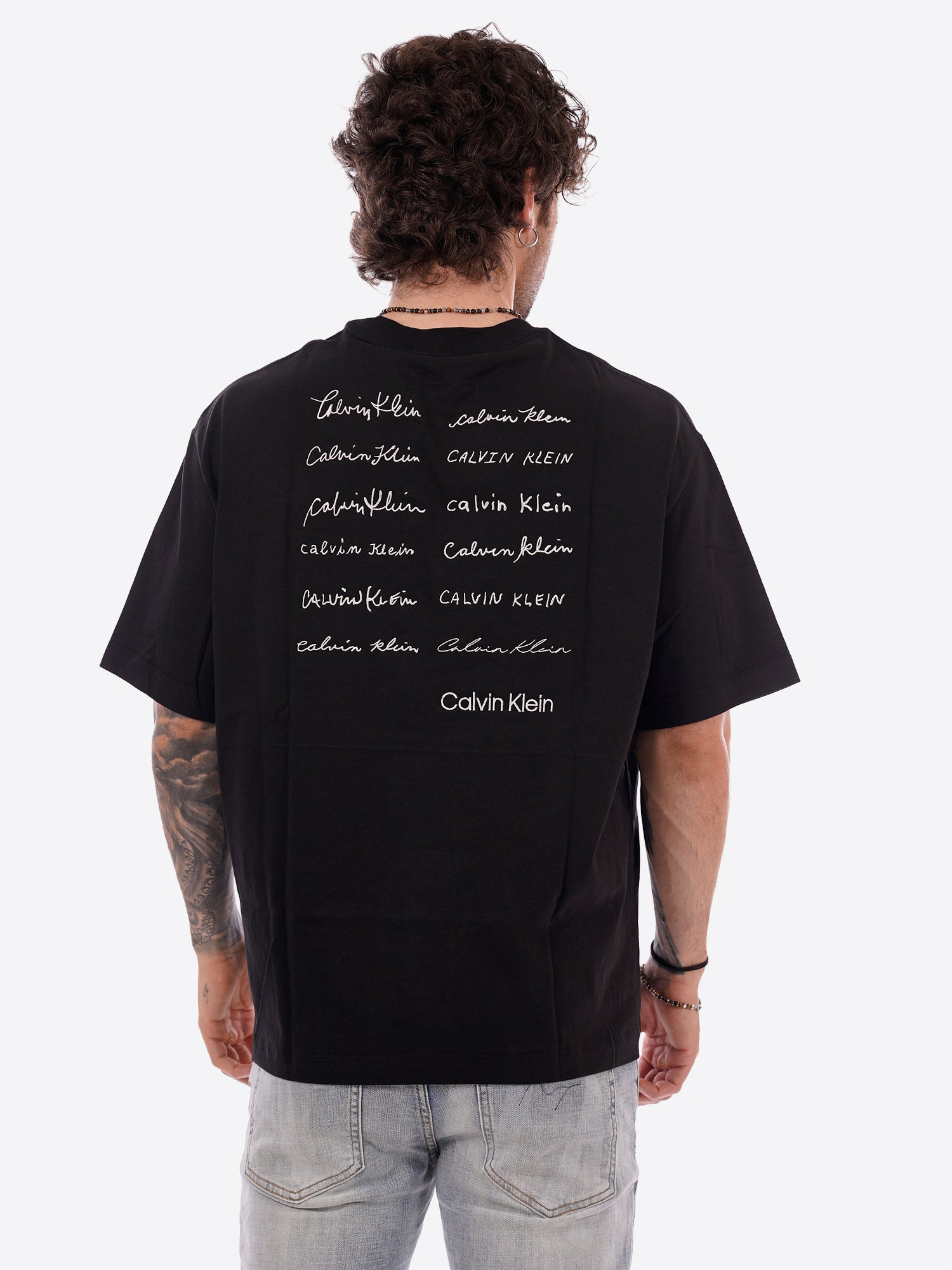 T-shirt CALVIN KLEIN da Uomo - nero LV04RE828GUB1
