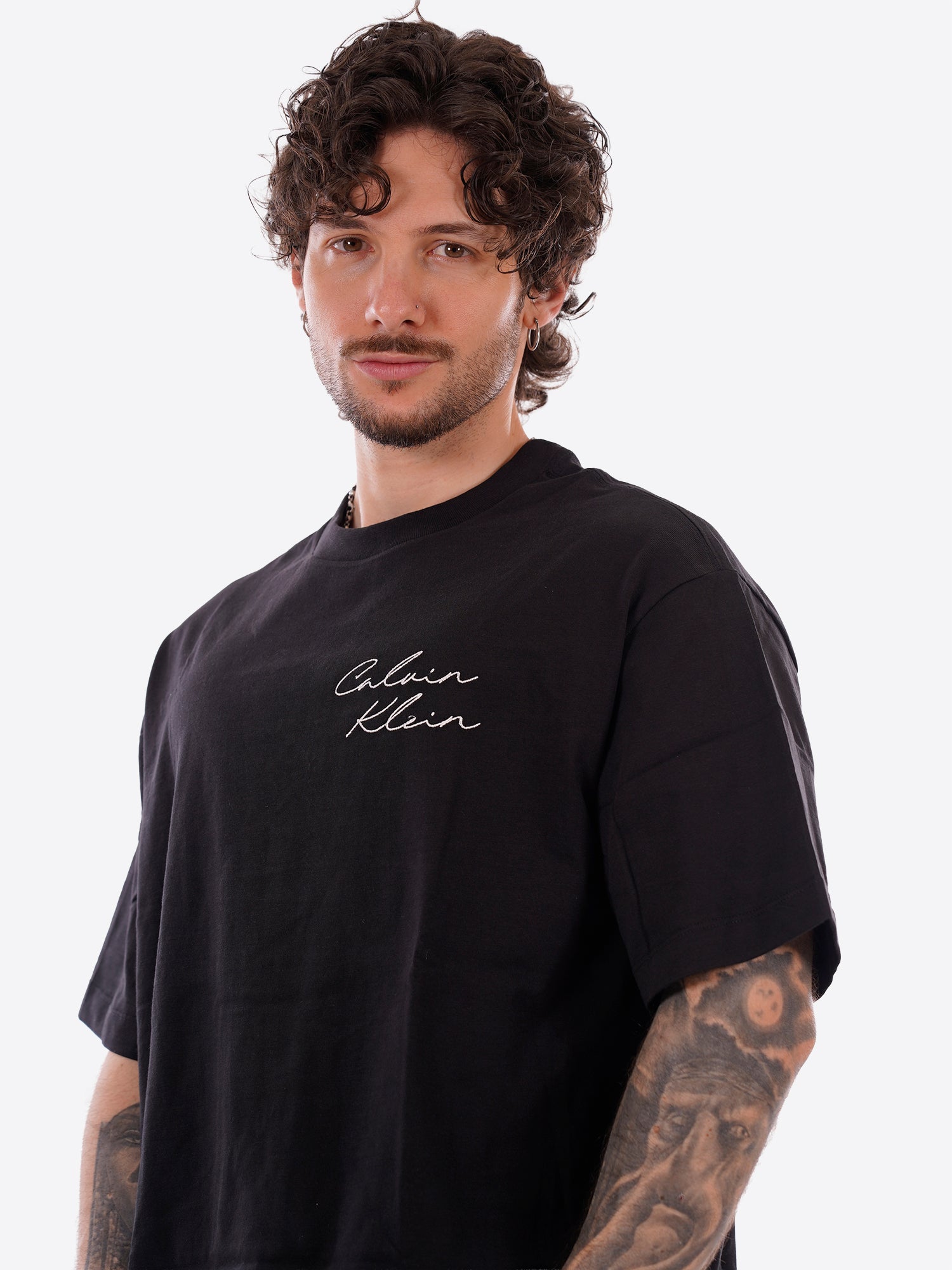 T-shirt CALVIN KLEIN da Uomo - nero LV04RE828GUB1