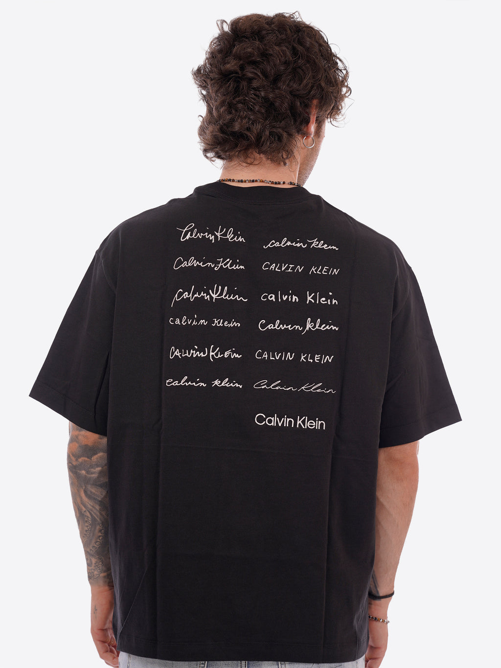 T-shirt CALVIN KLEIN da Uomo - nero LV04RE828GUB1