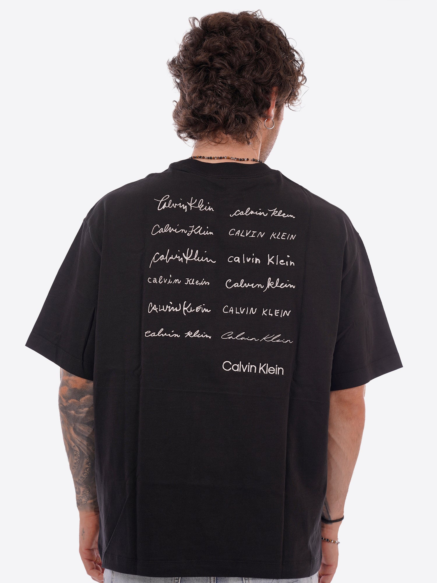T-shirt CALVIN KLEIN da Uomo - nero LV04RE828GUB1