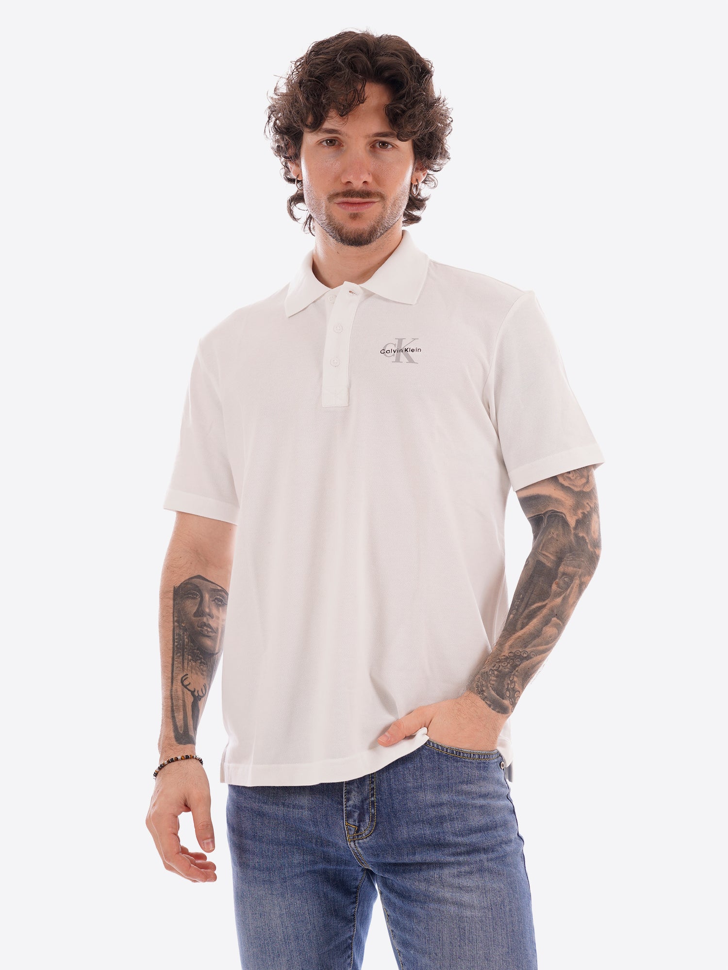Polo CALVIN KLEIN da Uomo - bianco LV04RF209GYAF