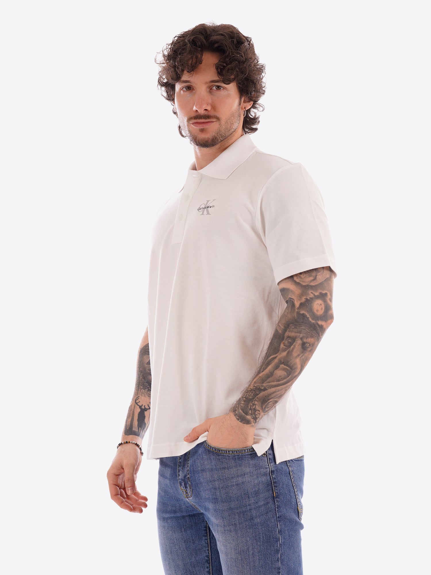 Polo CALVIN KLEIN da Uomo - bianco LV04RF209GYAF
