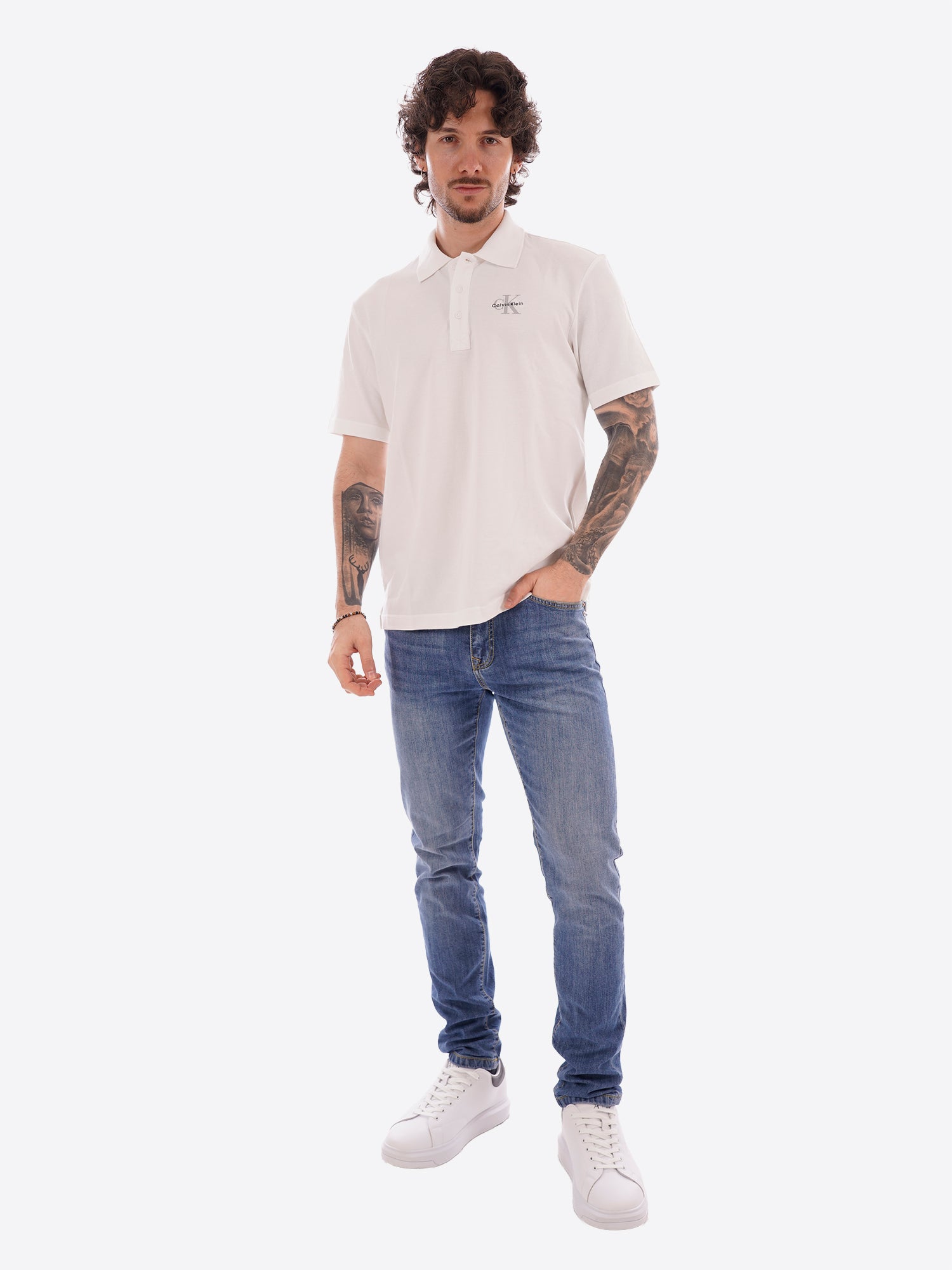 Polo CALVIN KLEIN da Uomo - bianco LV04RF209GYAF