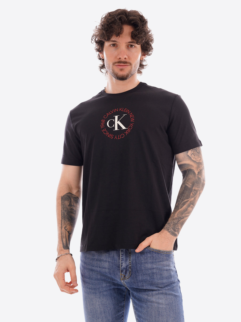 T-shirt CALVIN KLEIN da Uomo - nero LV14RE816GUB1