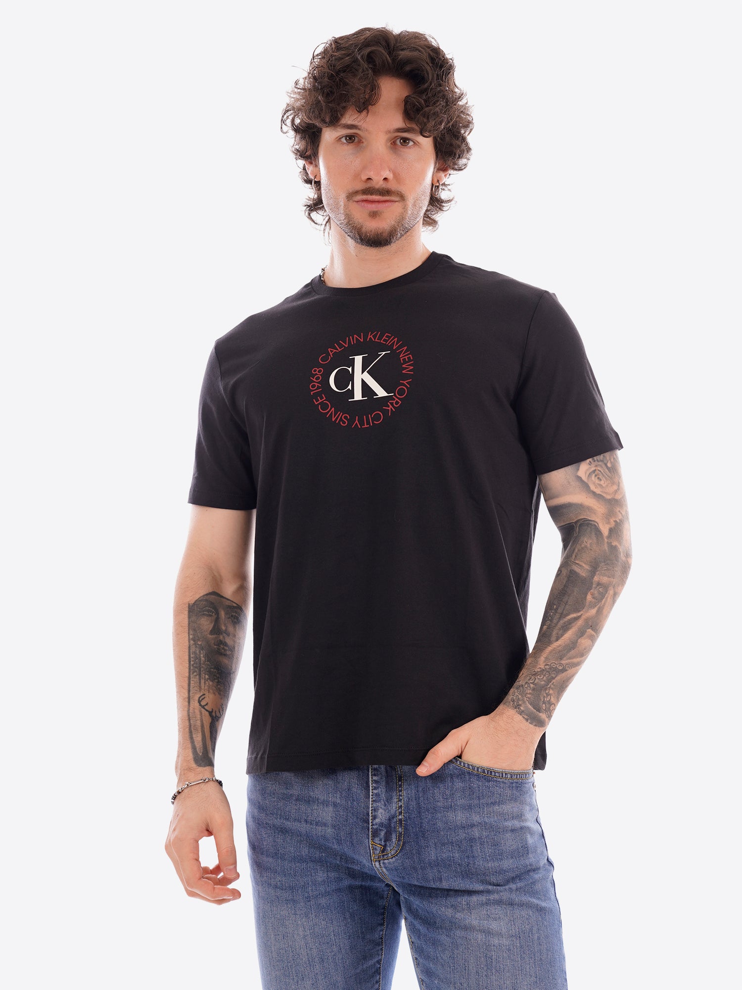 T-shirt CALVIN KLEIN da Uomo - nero LV14RE816GUB1