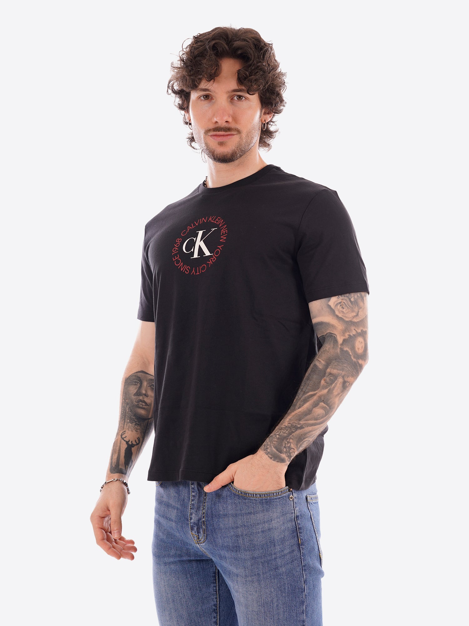 T-shirt CALVIN KLEIN da Uomo - nero LV14RE816GUB1