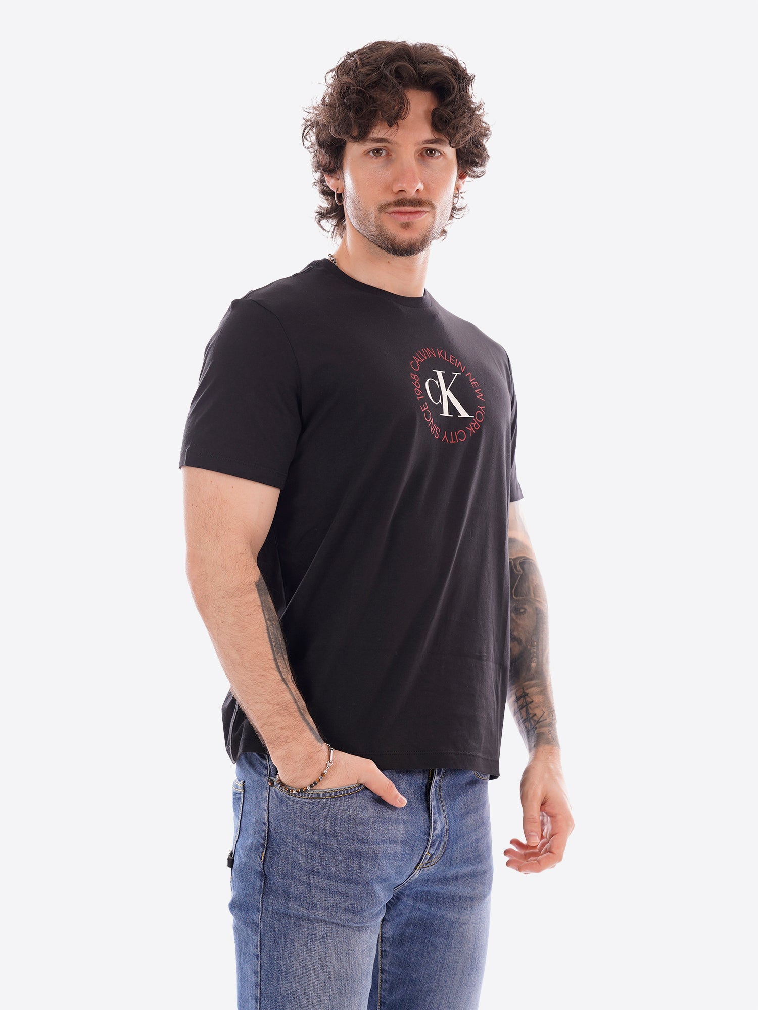 T-shirt CALVIN KLEIN da Uomo - nero LV14RE816GUB1