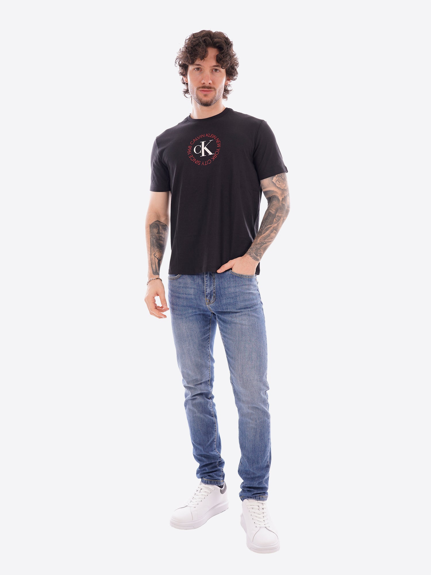 T-shirt CALVIN KLEIN da Uomo - nero LV14RE816GUB1