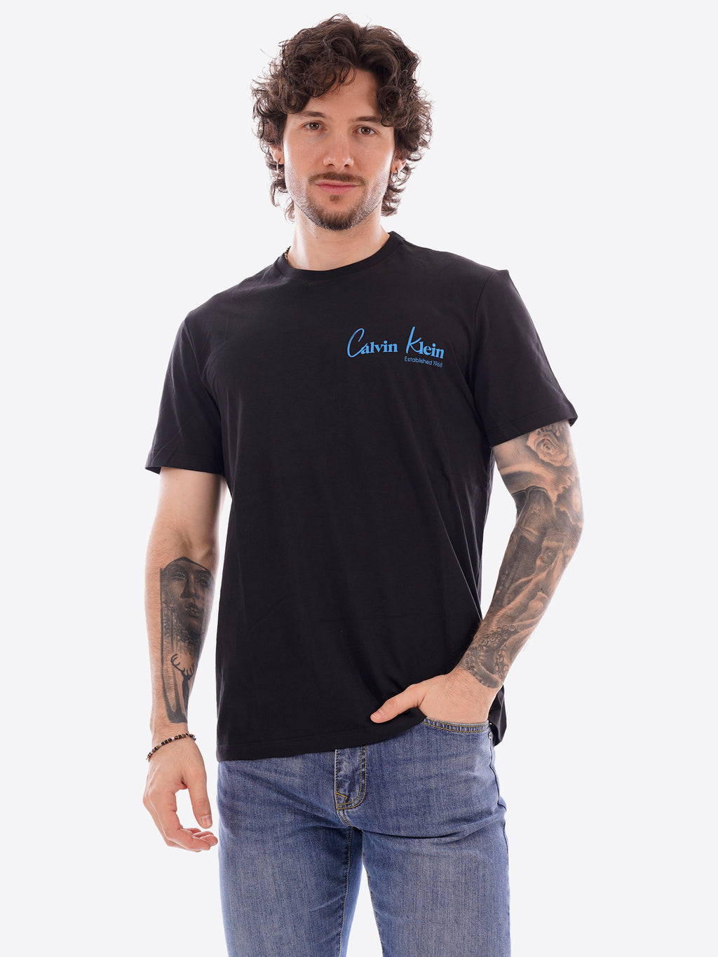 T-shirt CALVIN KLEIN da Uomo - nero LV14RF802GUB1