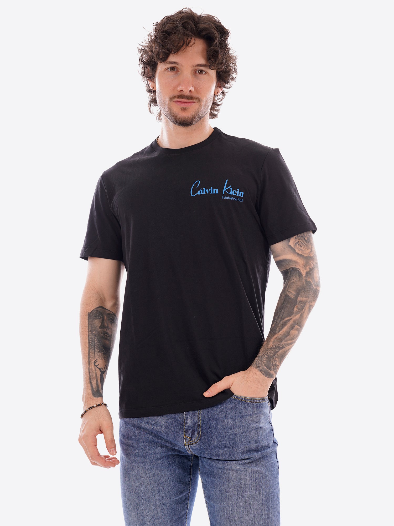 T-shirt CALVIN KLEIN da Uomo - nero LV14RF802GUB1