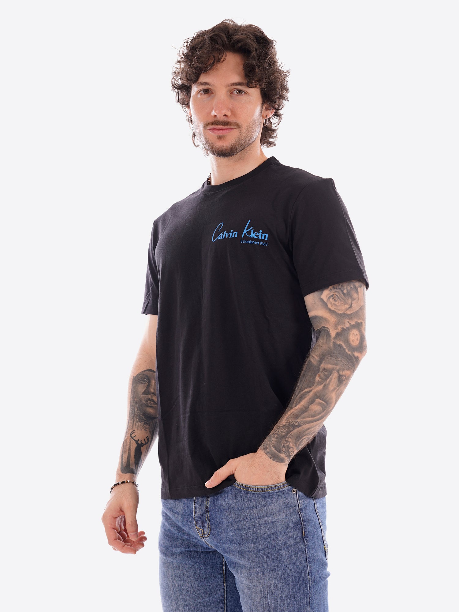 T-shirt CALVIN KLEIN da Uomo - nero LV14RF802GUB1