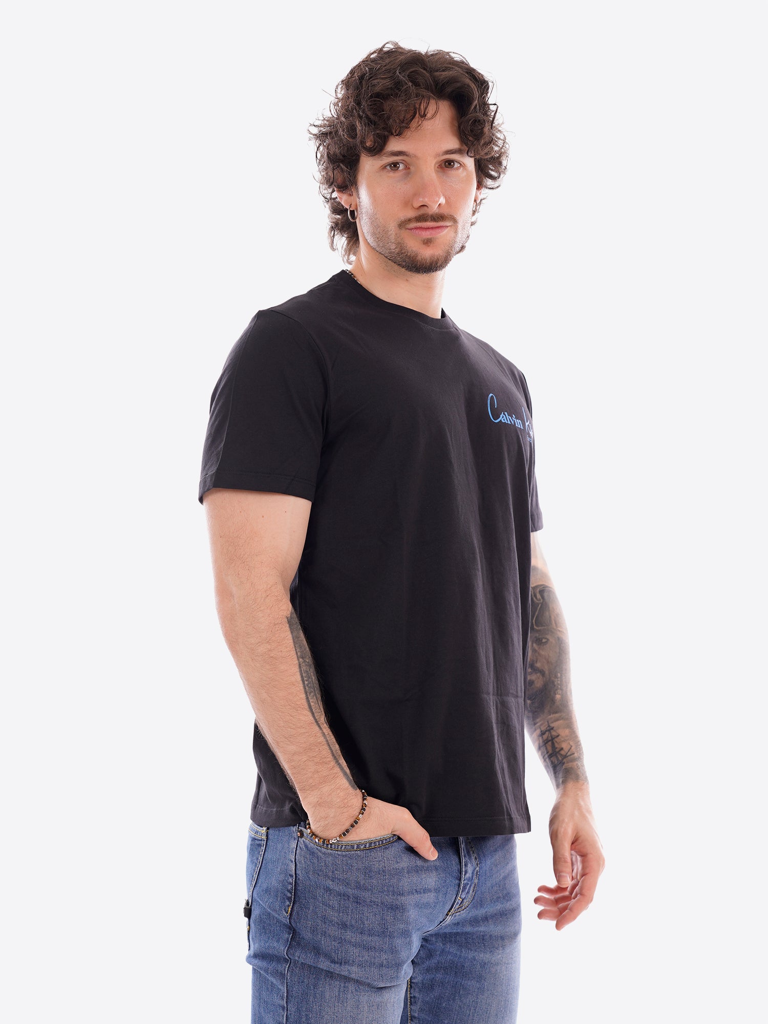 T-shirt CALVIN KLEIN da Uomo - nero LV14RF802GUB1