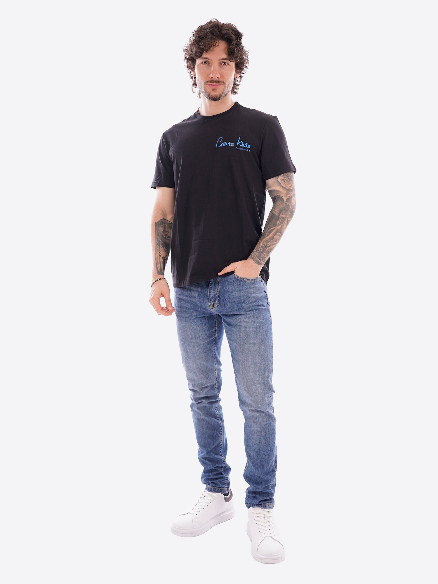 T-shirt CALVIN KLEIN da Uomo - nero LV14RF802GUB1