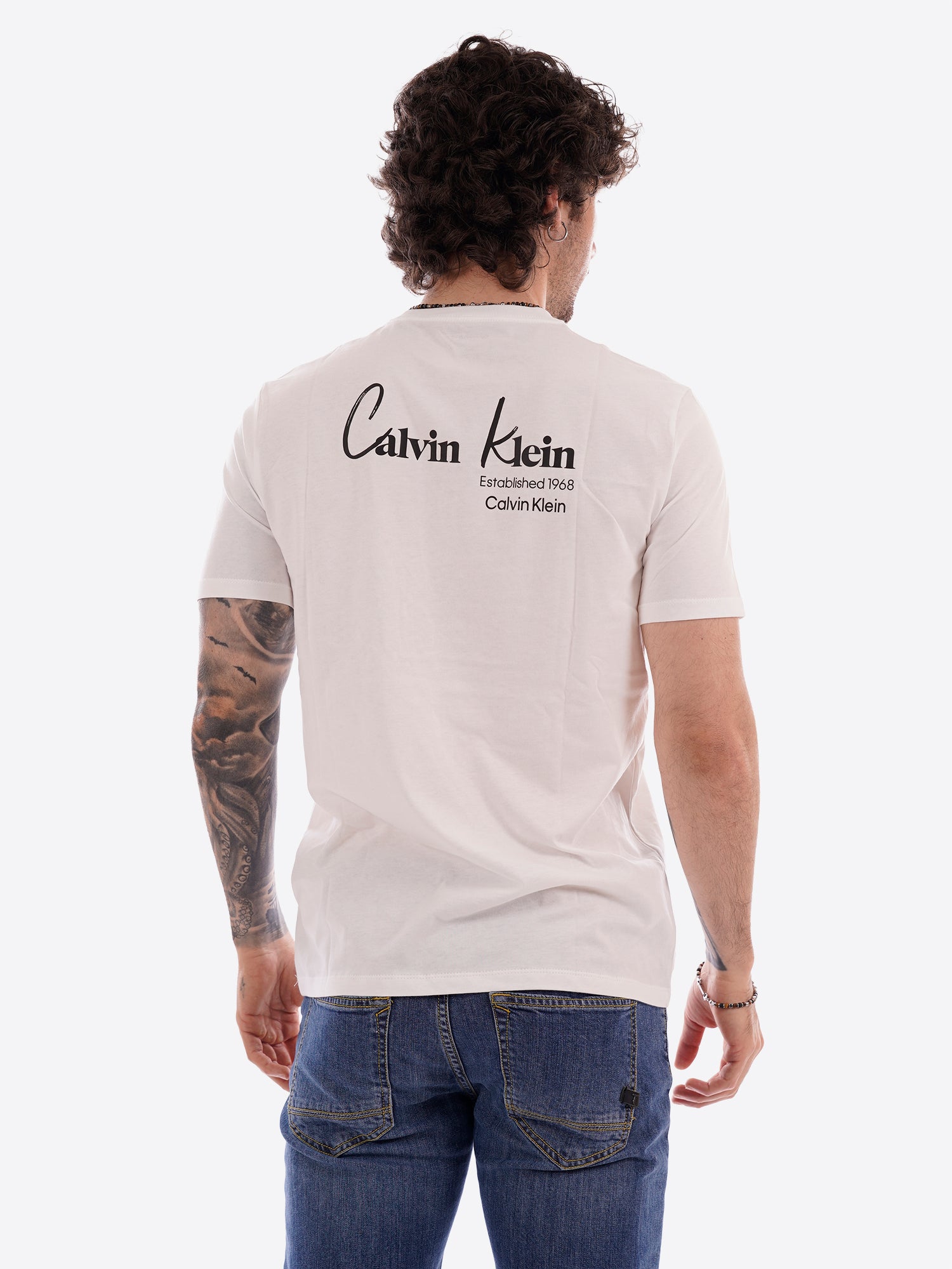 T-shirt CALVIN KLEIN da Uomo - bianco LV14RF802GYAF