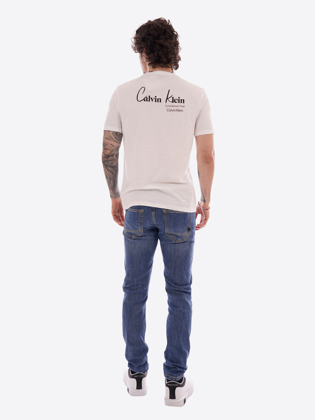 T-shirt CALVIN KLEIN da Uomo - bianco LV14RF802GYAF
