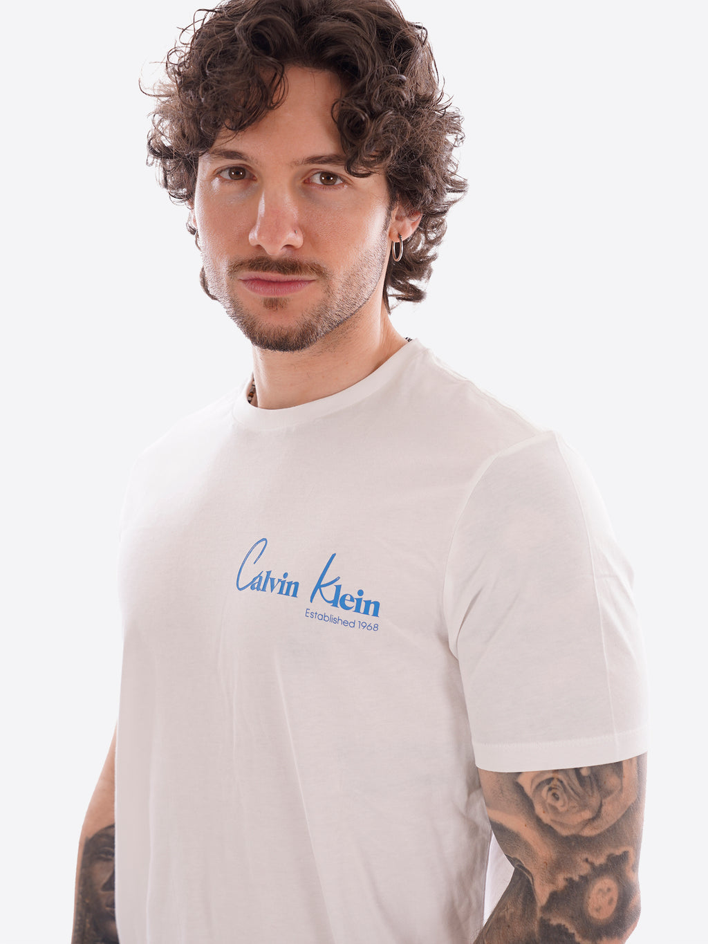 T-shirt CALVIN KLEIN da Uomo - bianco LV14RF802GYAF