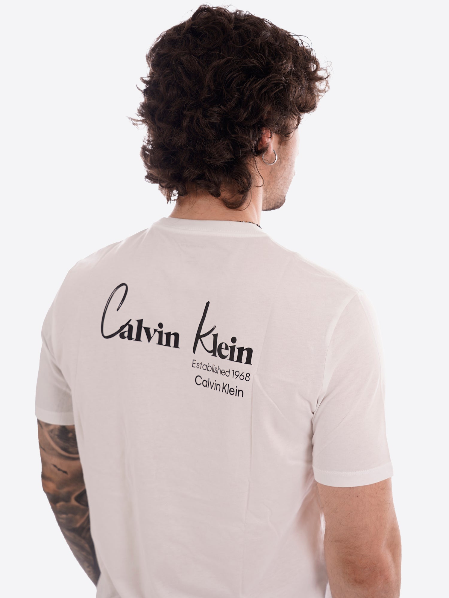 T-shirt CALVIN KLEIN da Uomo - bianco LV14RF802GYAF