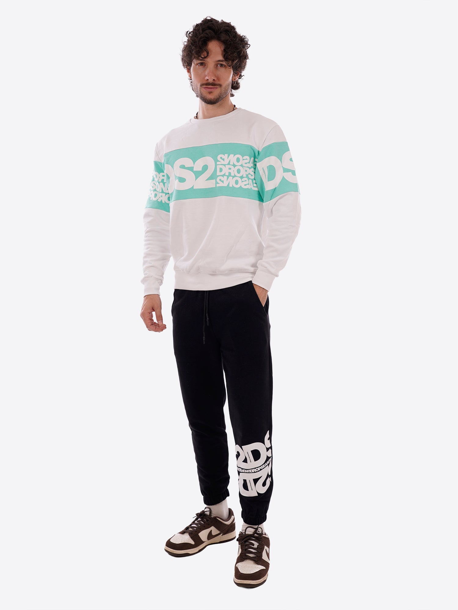Felpa giro DS2 da Uomo - bianco SS26212BIANCOMENTA