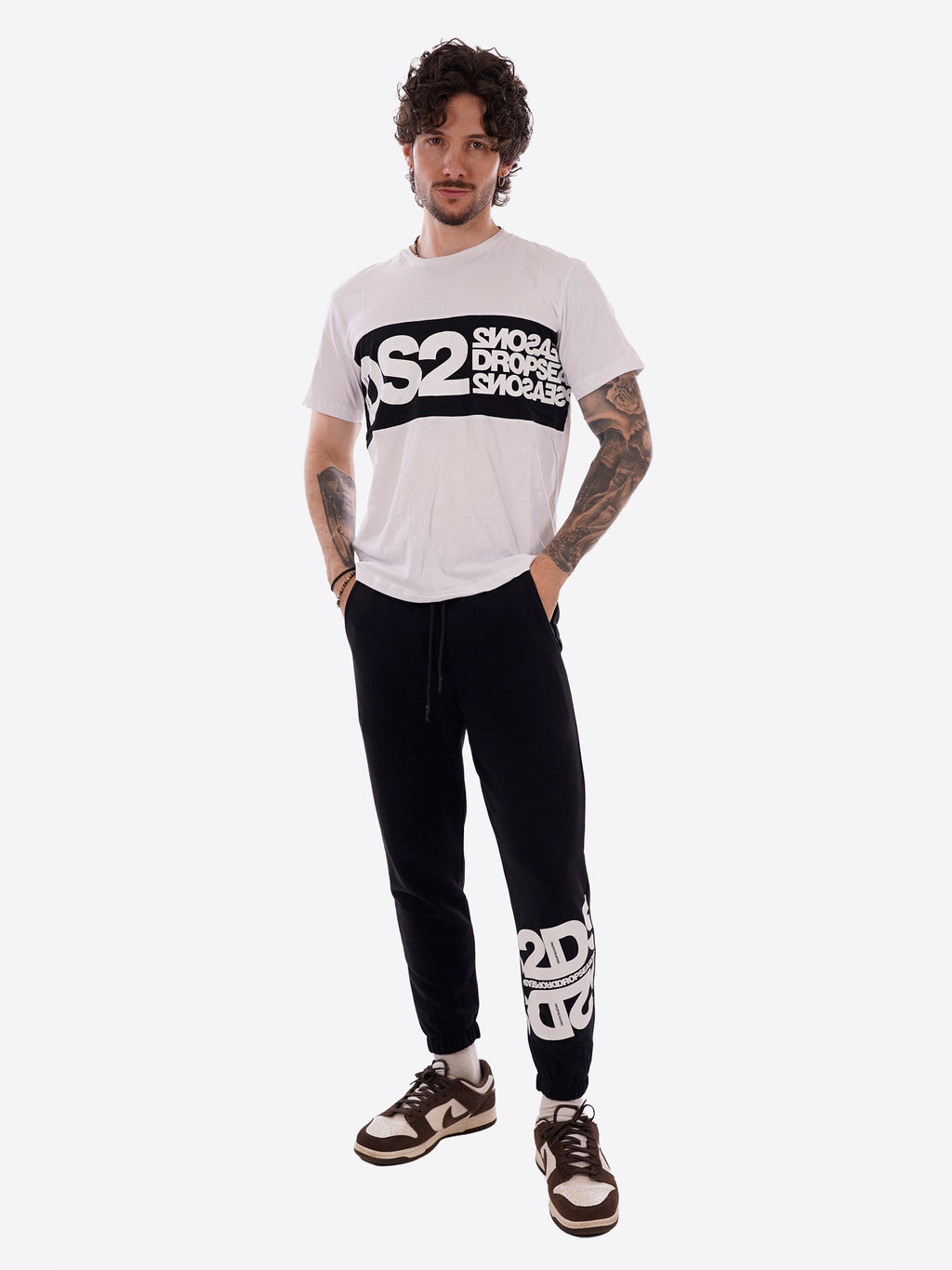 T-shirt DS2 da Uomo - bianco SS26214BIANCONERO