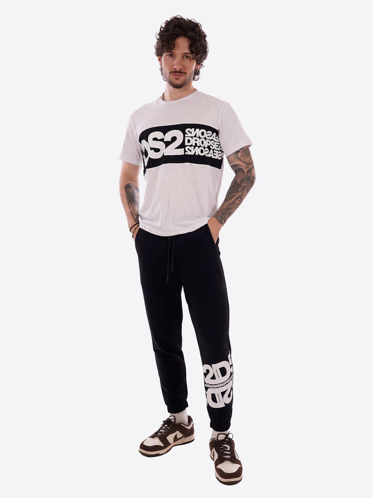 T-shirt DS2 da Uomo - bianco SS26214BIANCONERO