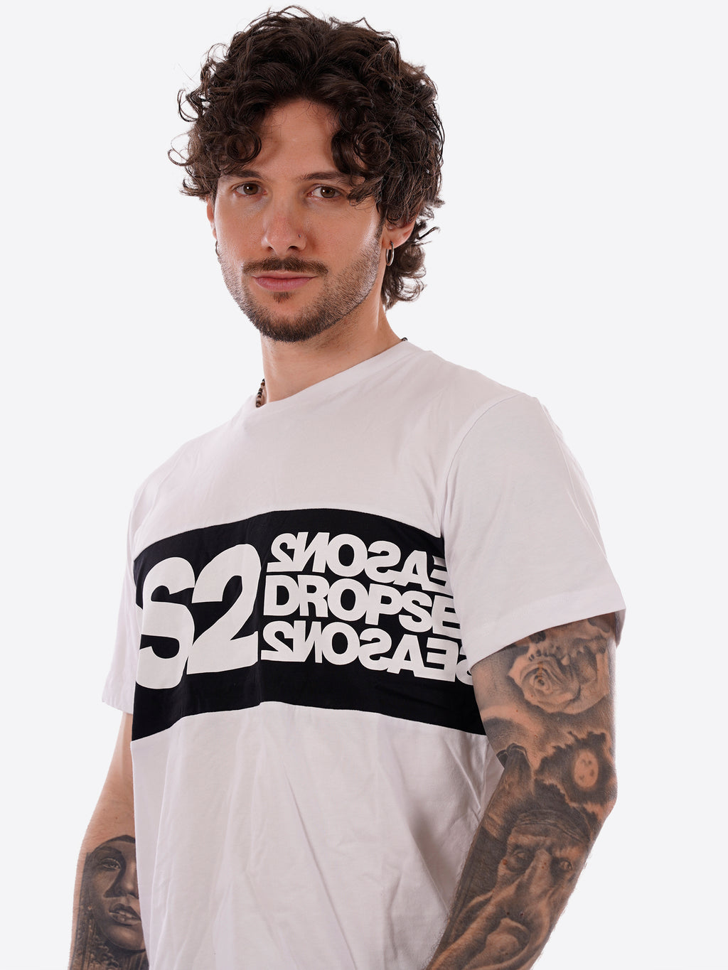 T-shirt DS2 da Uomo - bianco SS26214BIANCONERO