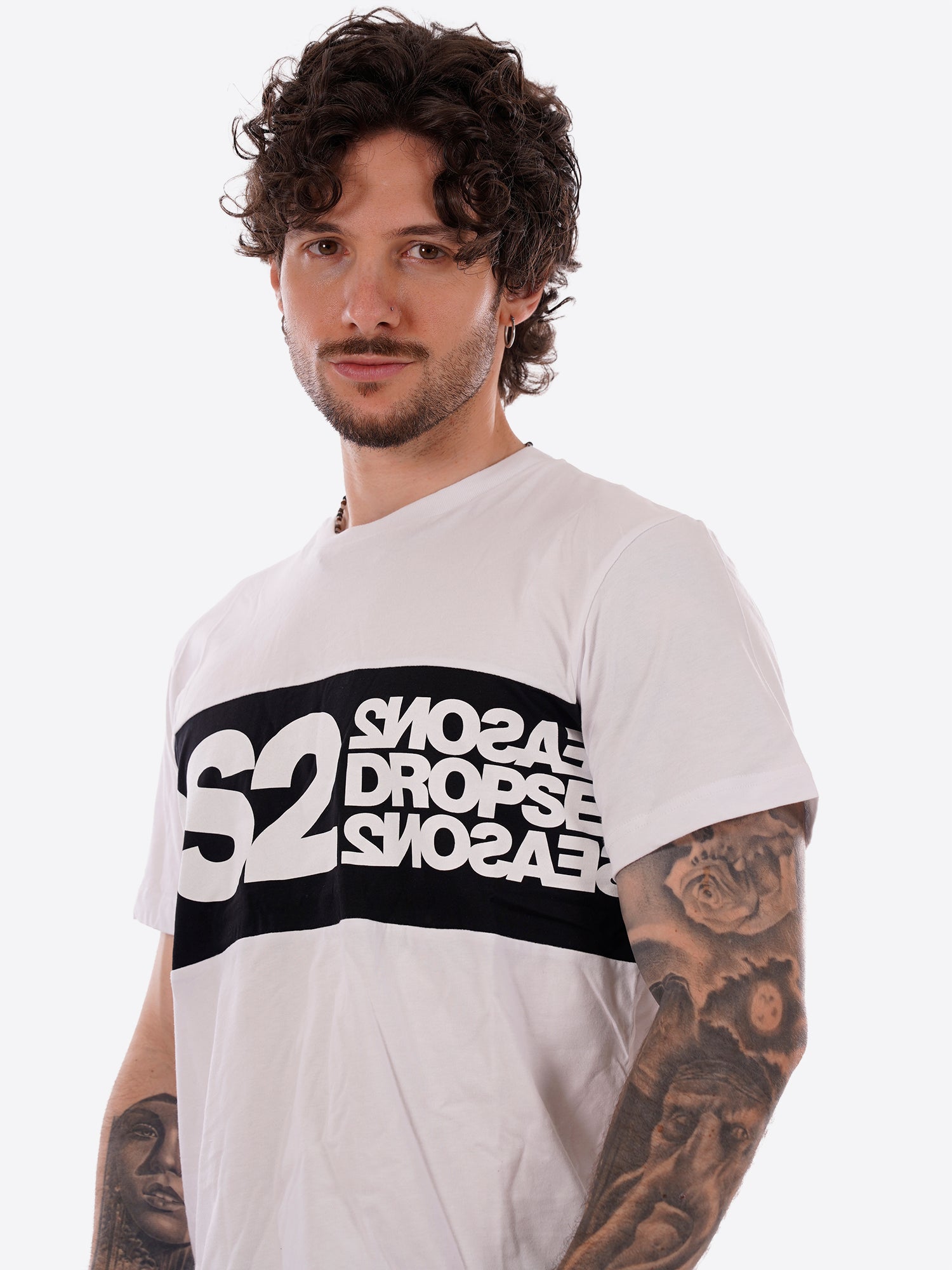 T-shirt DS2 da Uomo - bianco SS26214BIANCONERO