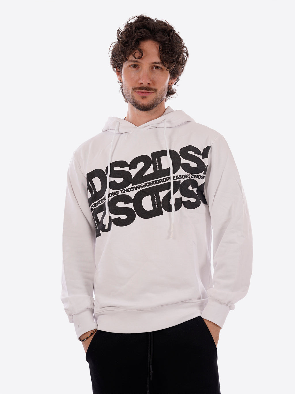 T-shirt DS2 da Uomo - nero SS26214NEEROBIANCO