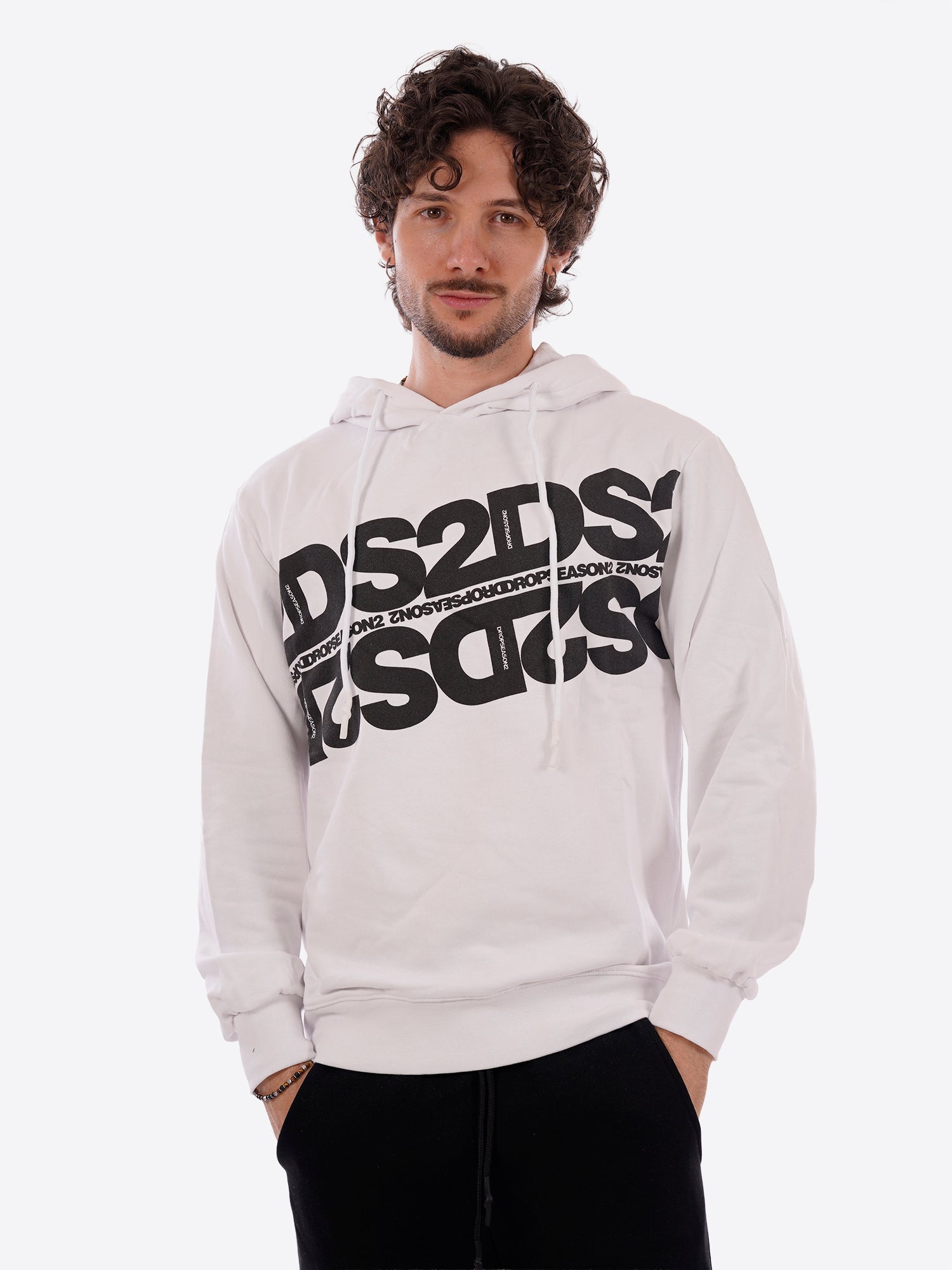 T-shirt DS2 da Uomo - nero SS26214NEEROBIANCO