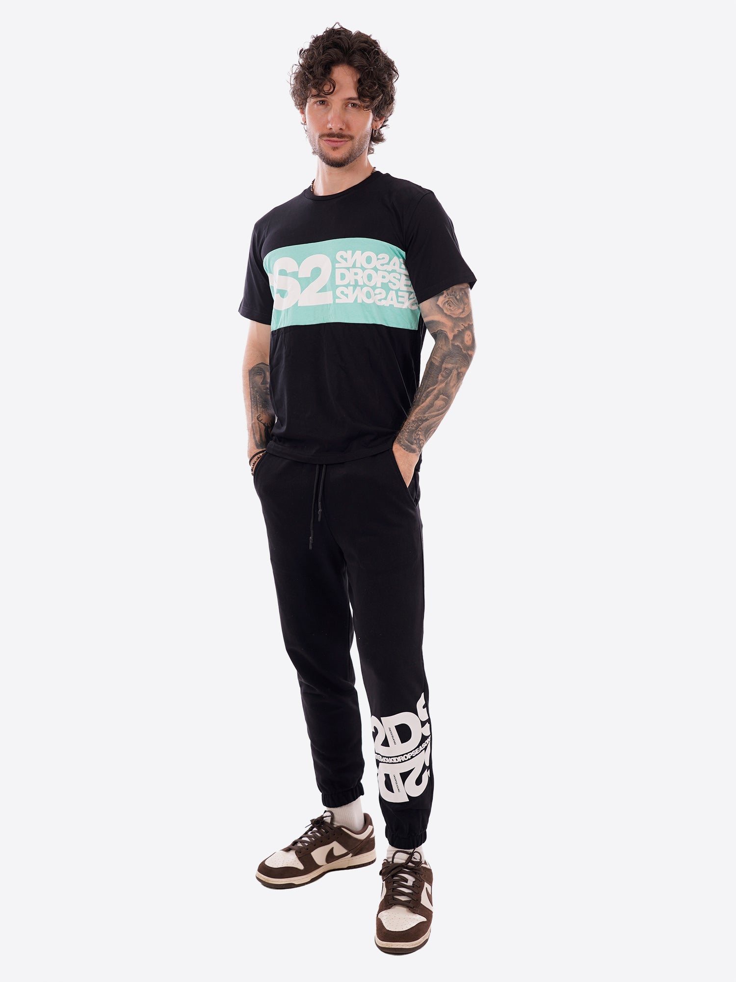 T-shirt DS2 da Uomo - bianco SS26214NEROMENTA