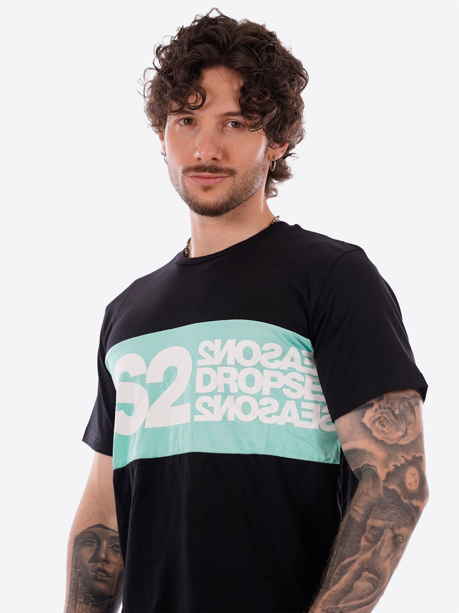 T-shirt DS2 da Uomo - bianco SS26214NEROMENTA