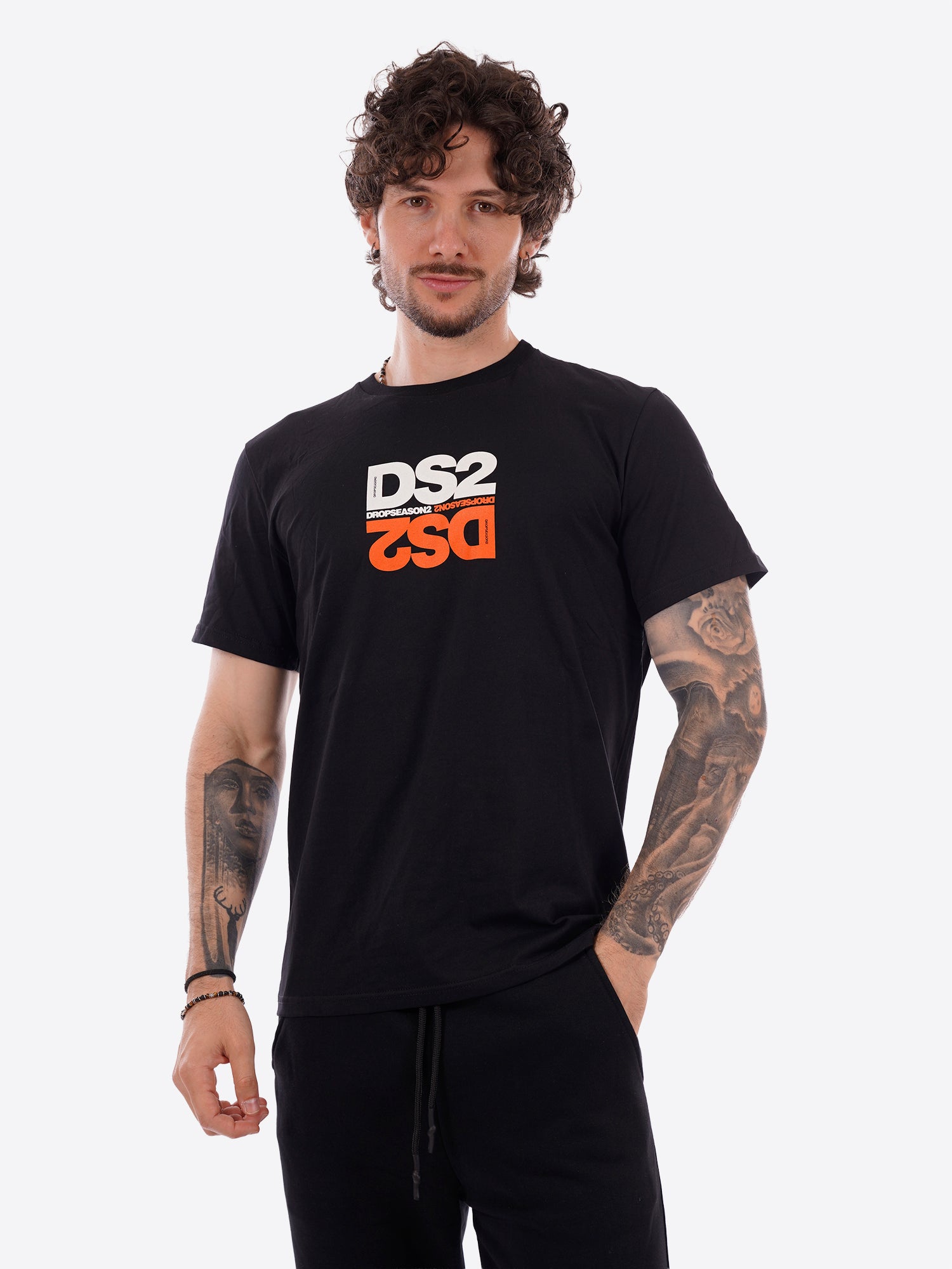 T-shirt DS2 da Uomo - arancione SS26251ARANCIONERO