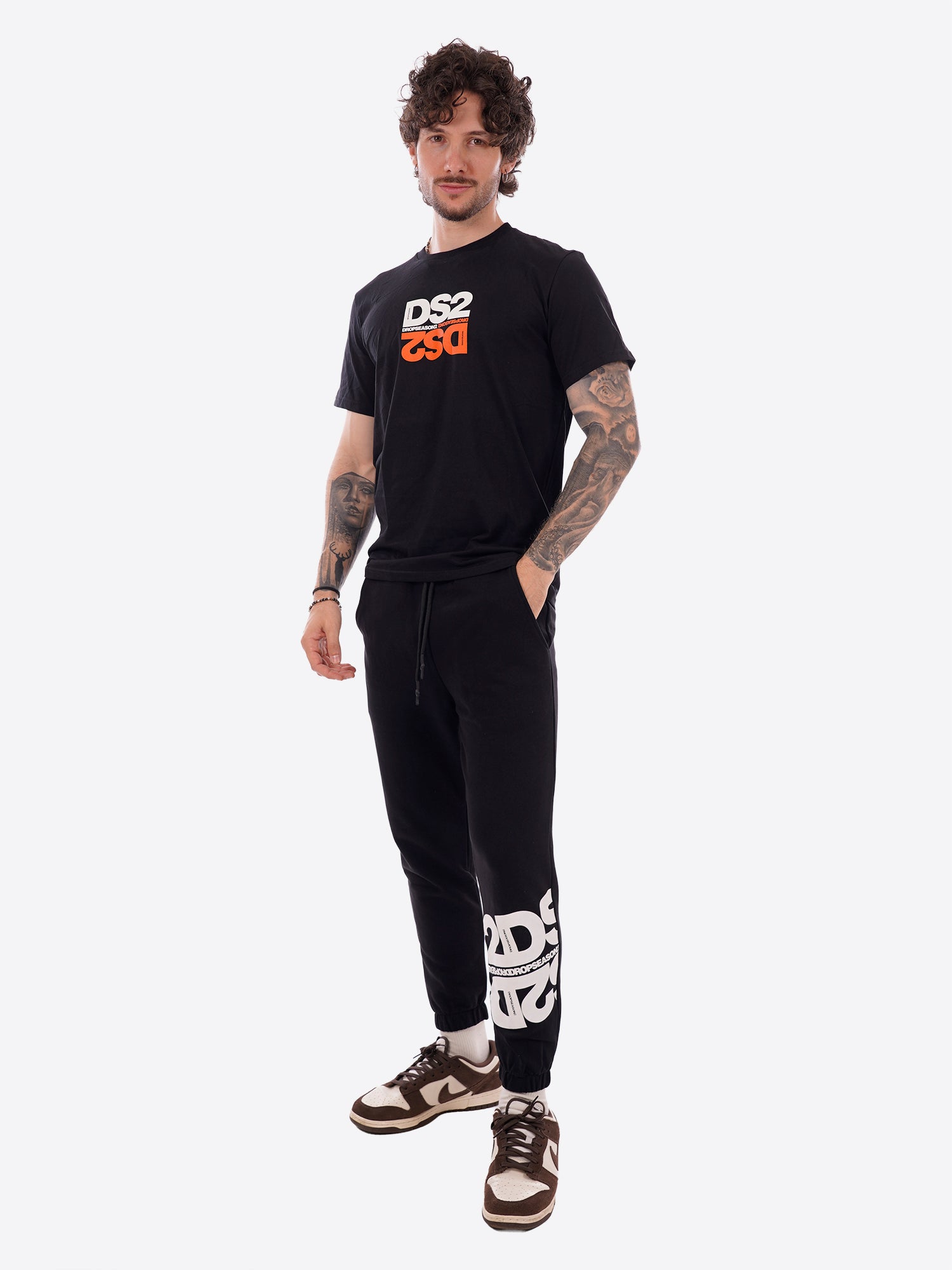 T-shirt DS2 da Uomo - arancione SS26251ARANCIONERO