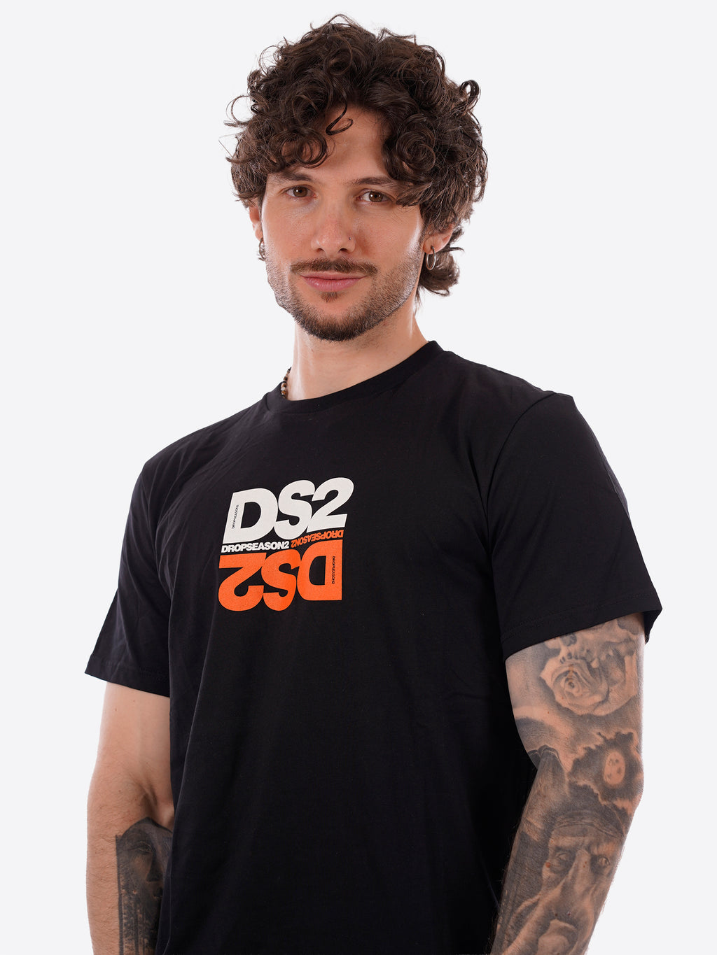 T-shirt DS2 da Uomo - arancione SS26251ARANCIONERO