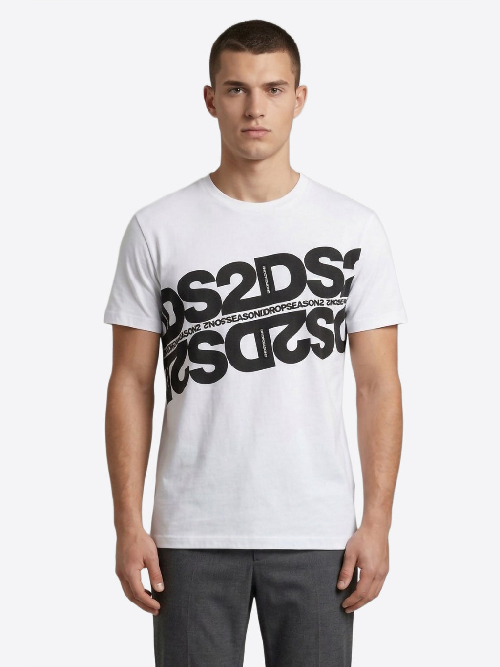 T-shirt DS2 da Uomo - bianco SS26257BIANCONERO