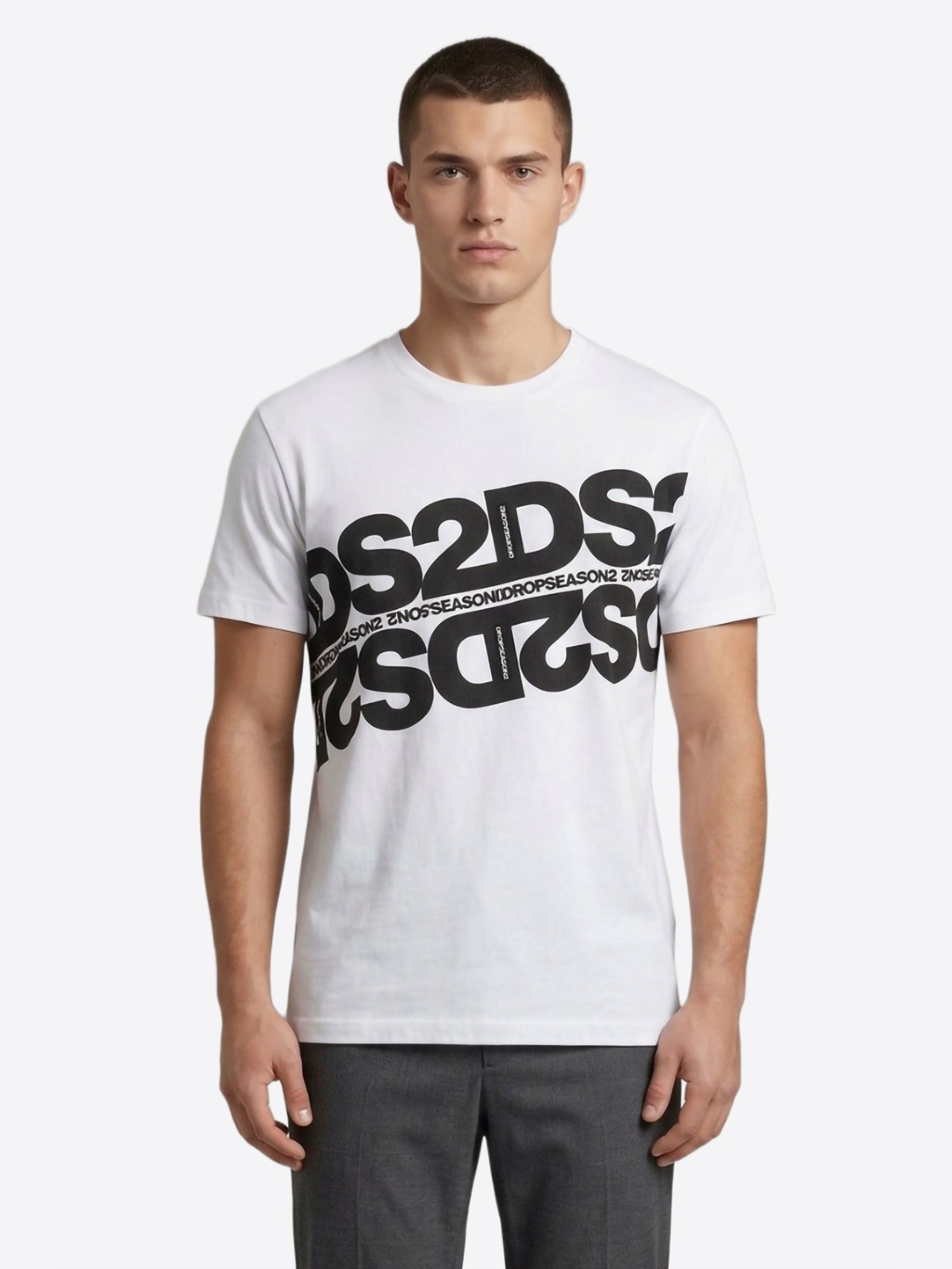 T-shirt DS2 da Uomo - bianco SS26257BIANCONERO