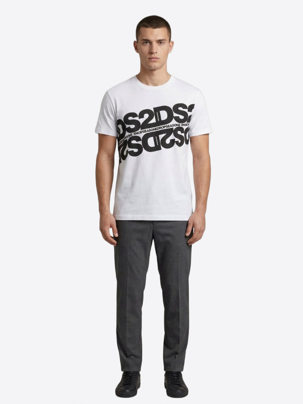 T-shirt DS2 da Uomo - bianco SS26257BIANCONERO
