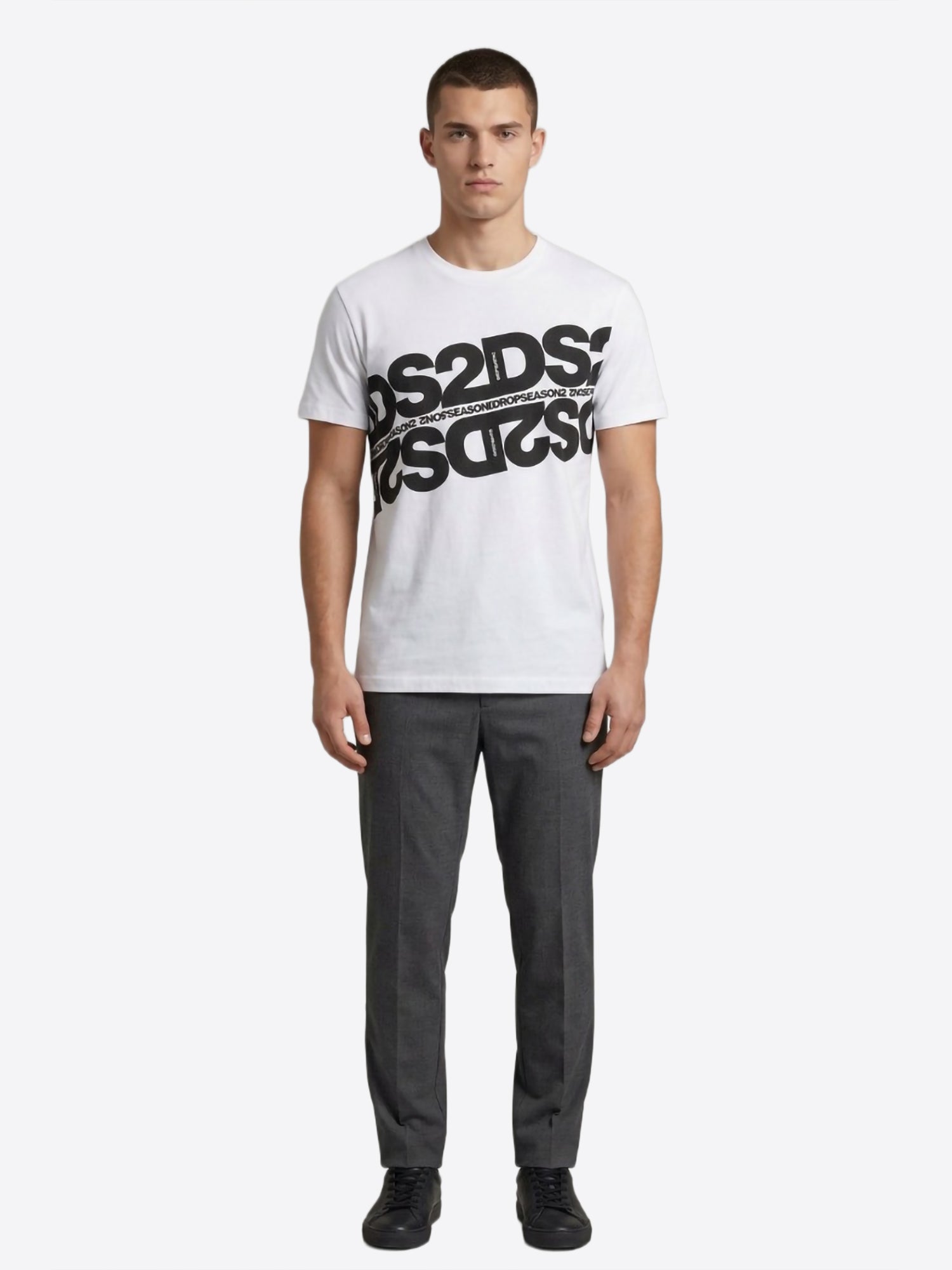 T-shirt DS2 da Uomo - bianco SS26257BIANCONERO