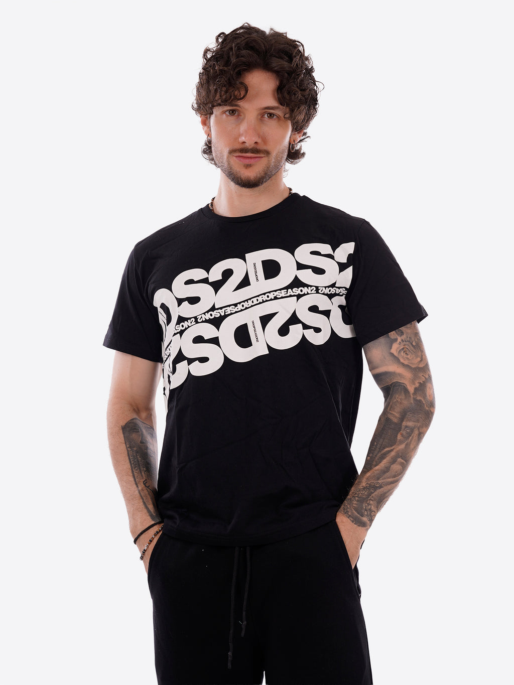 T-shirt DS2 da Uomo - nero SS26257NERO