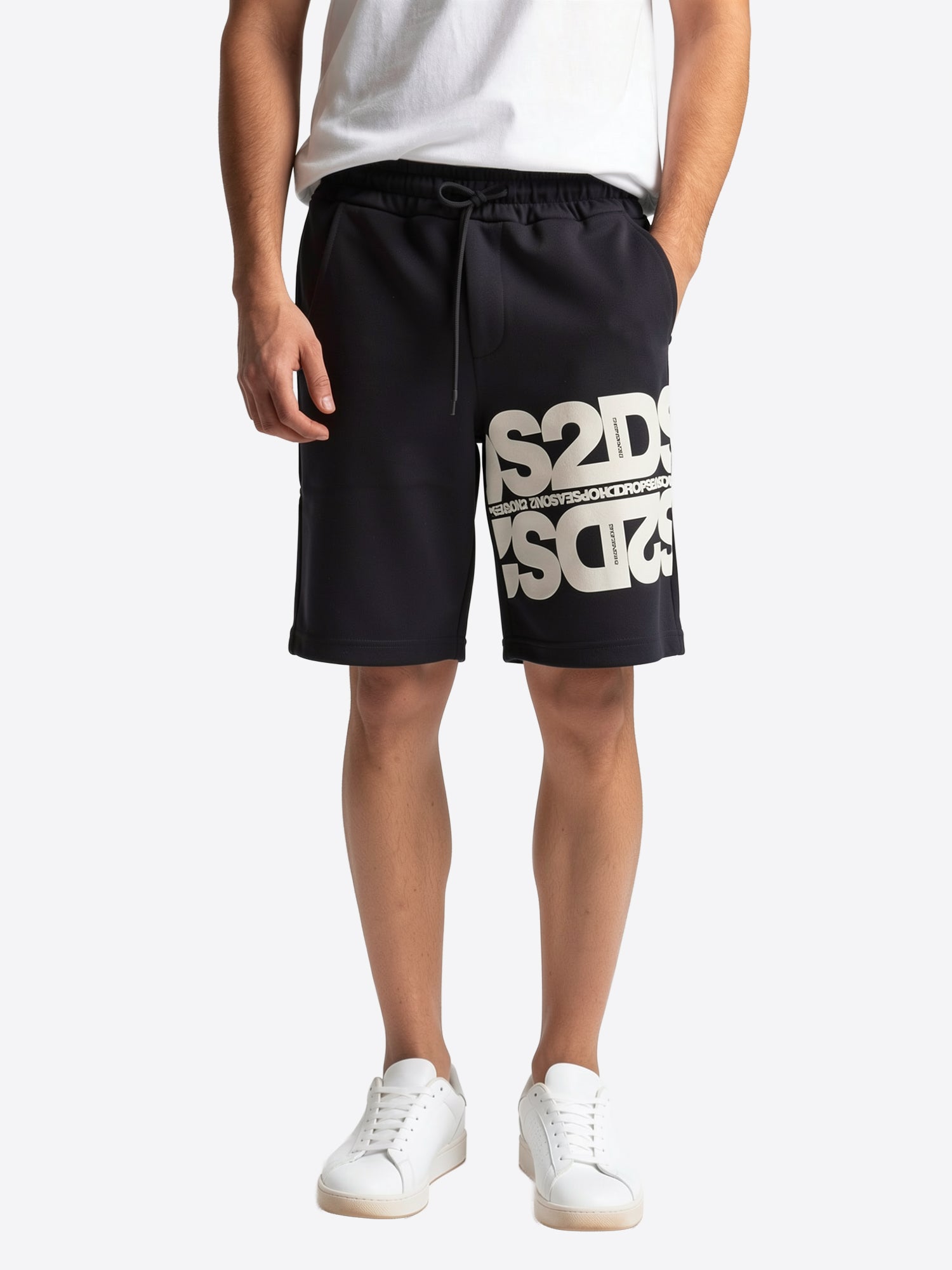 T-shirt DS2 da Uomo - nero SS26258NEROBIANCO