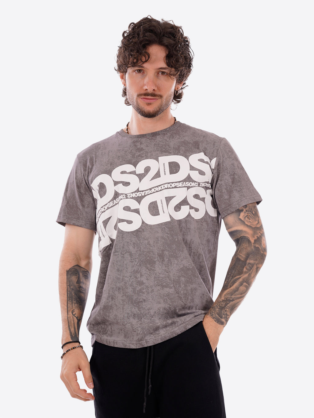 T-shirt DS2 da Uomo - grigio SS26264GRIGIO