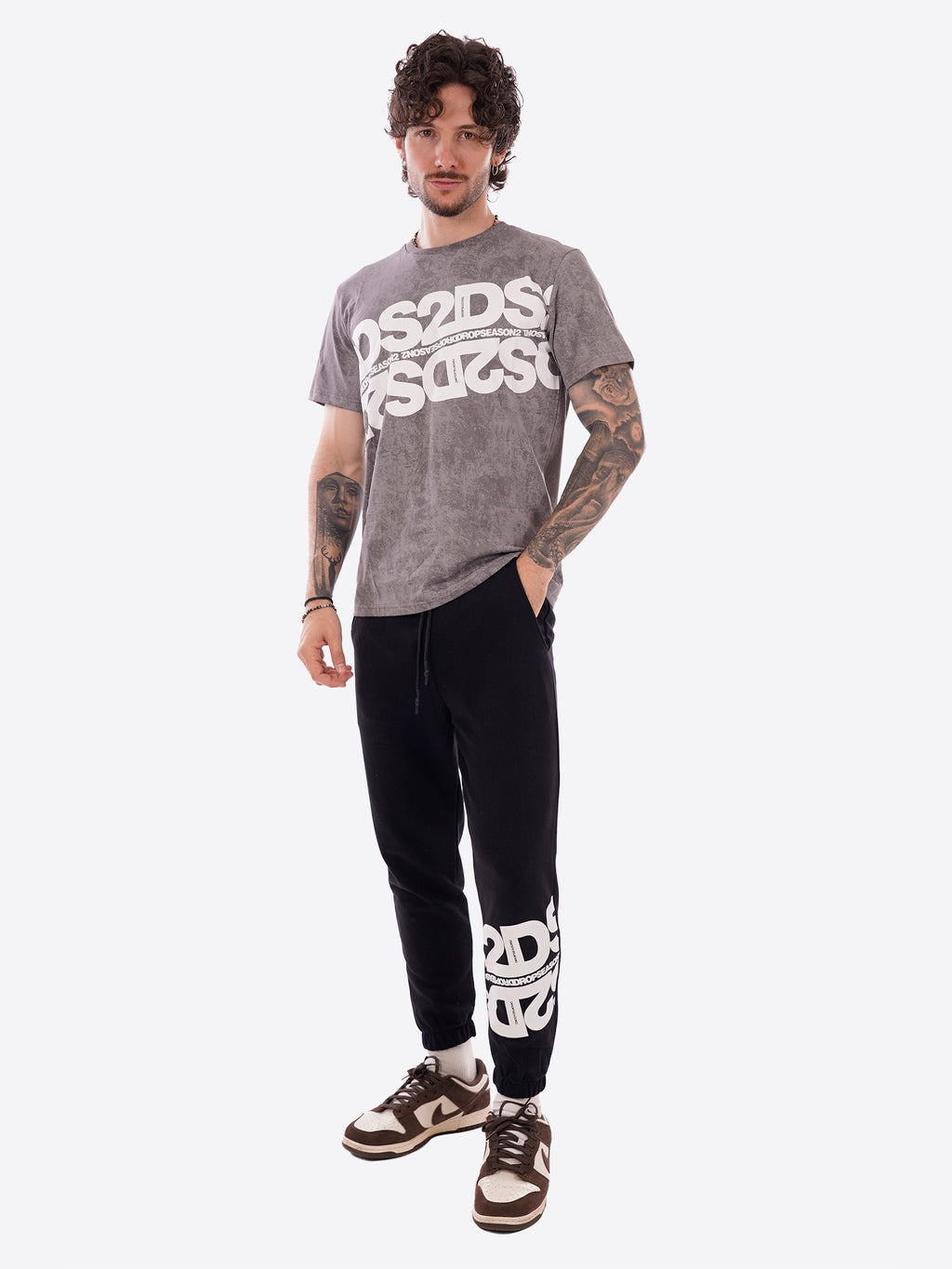T-shirt DS2 da Uomo - grigio SS26264GRIGIO