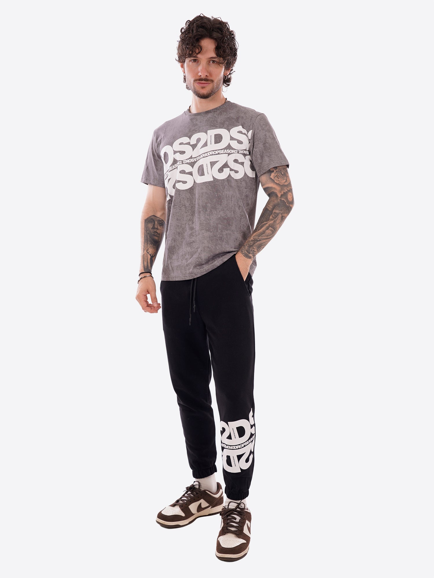 T-shirt DS2 da Uomo - grigio SS26264GRIGIO