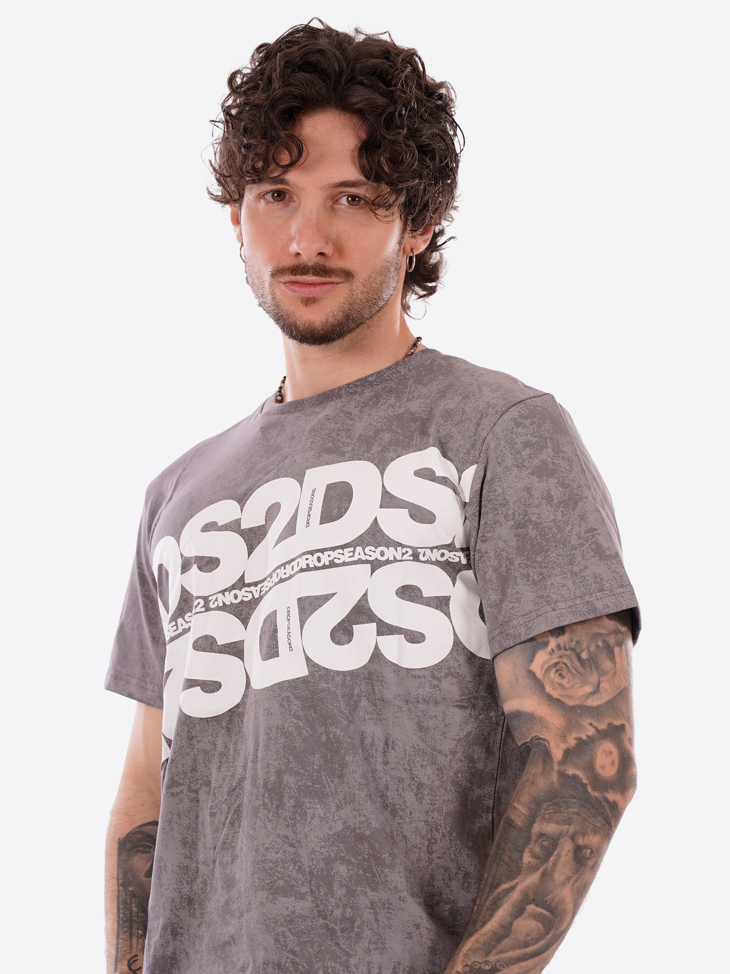 T-shirt DS2 da Uomo - grigio SS26264GRIGIO
