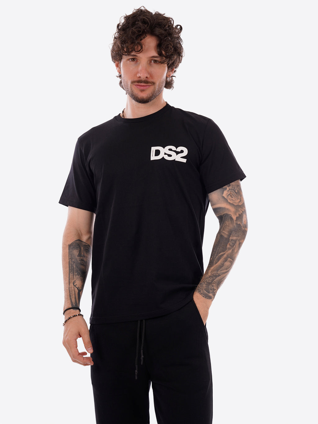 T-shirt DS2 da Uomo - nero SS26267NEROBIANCOQ