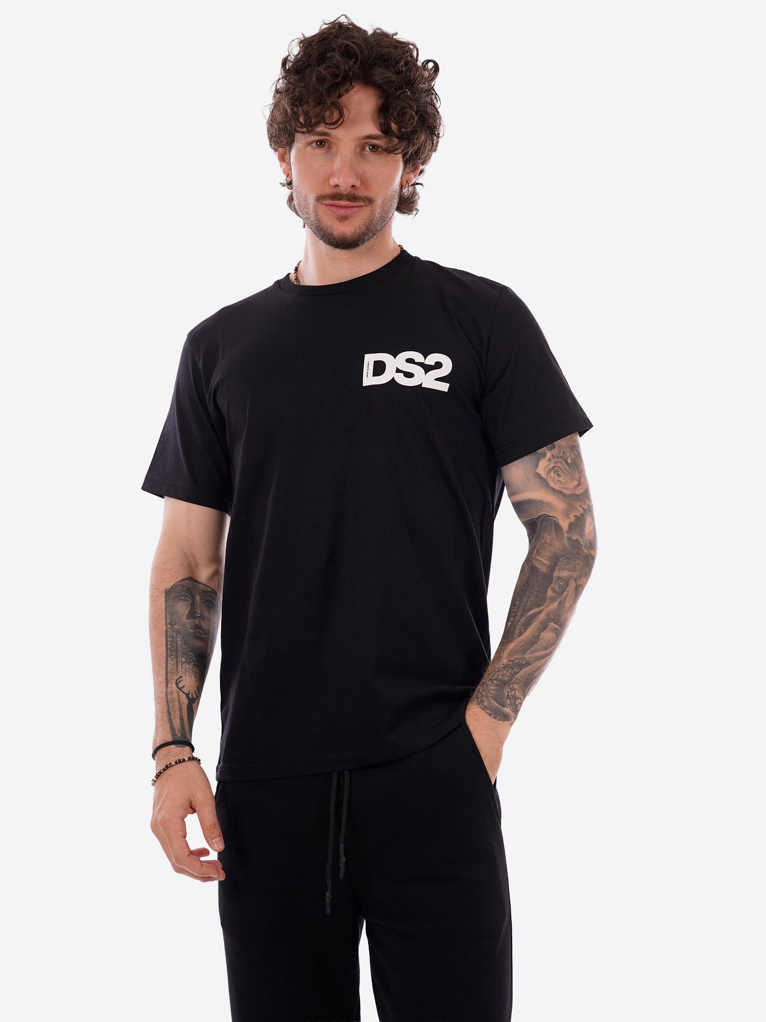 T-shirt DS2 da Uomo - nero SS26267NEROBIANCOQ