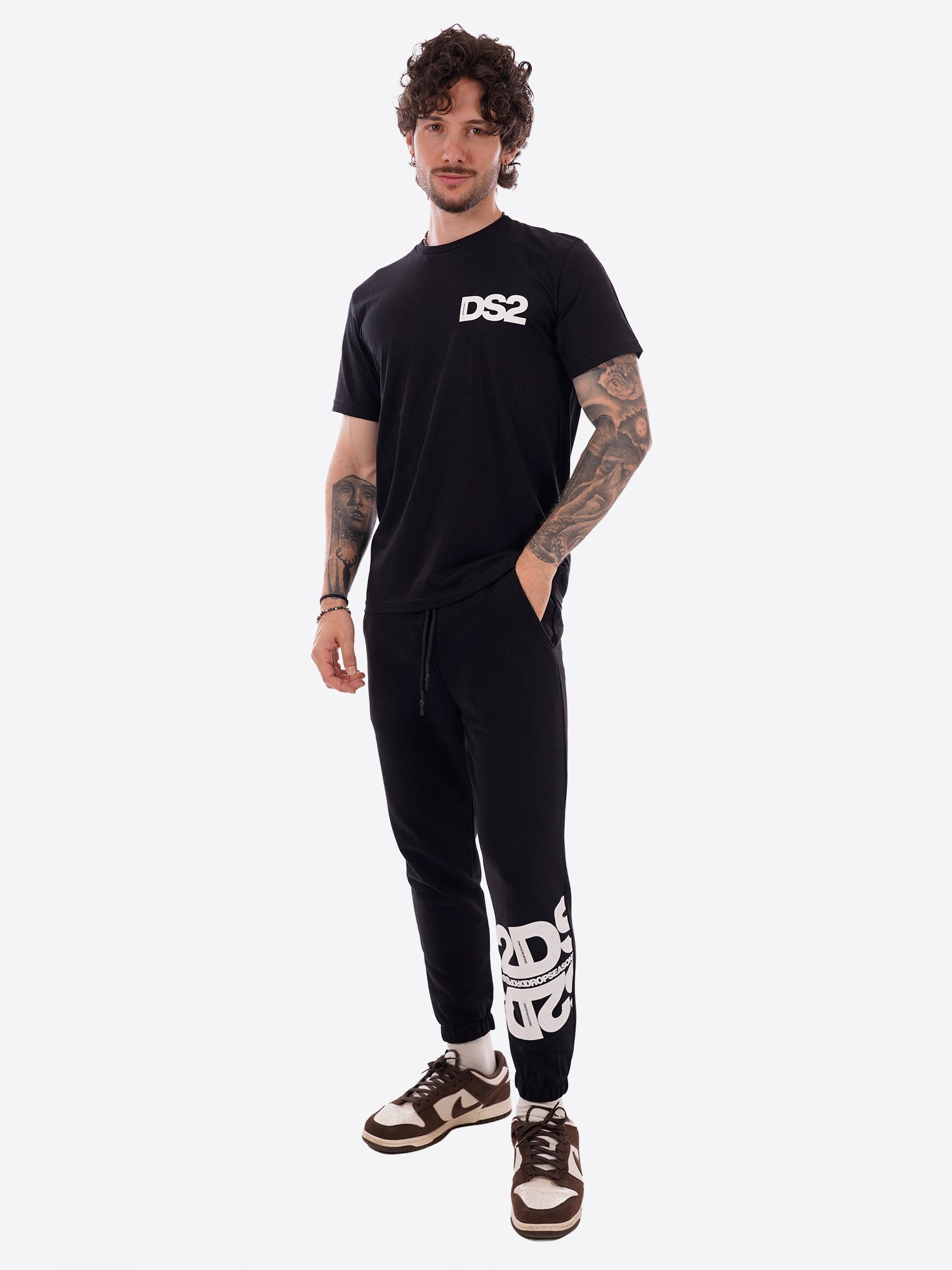 T-shirt DS2 da Uomo - nero SS26267NEROBIANCOQ