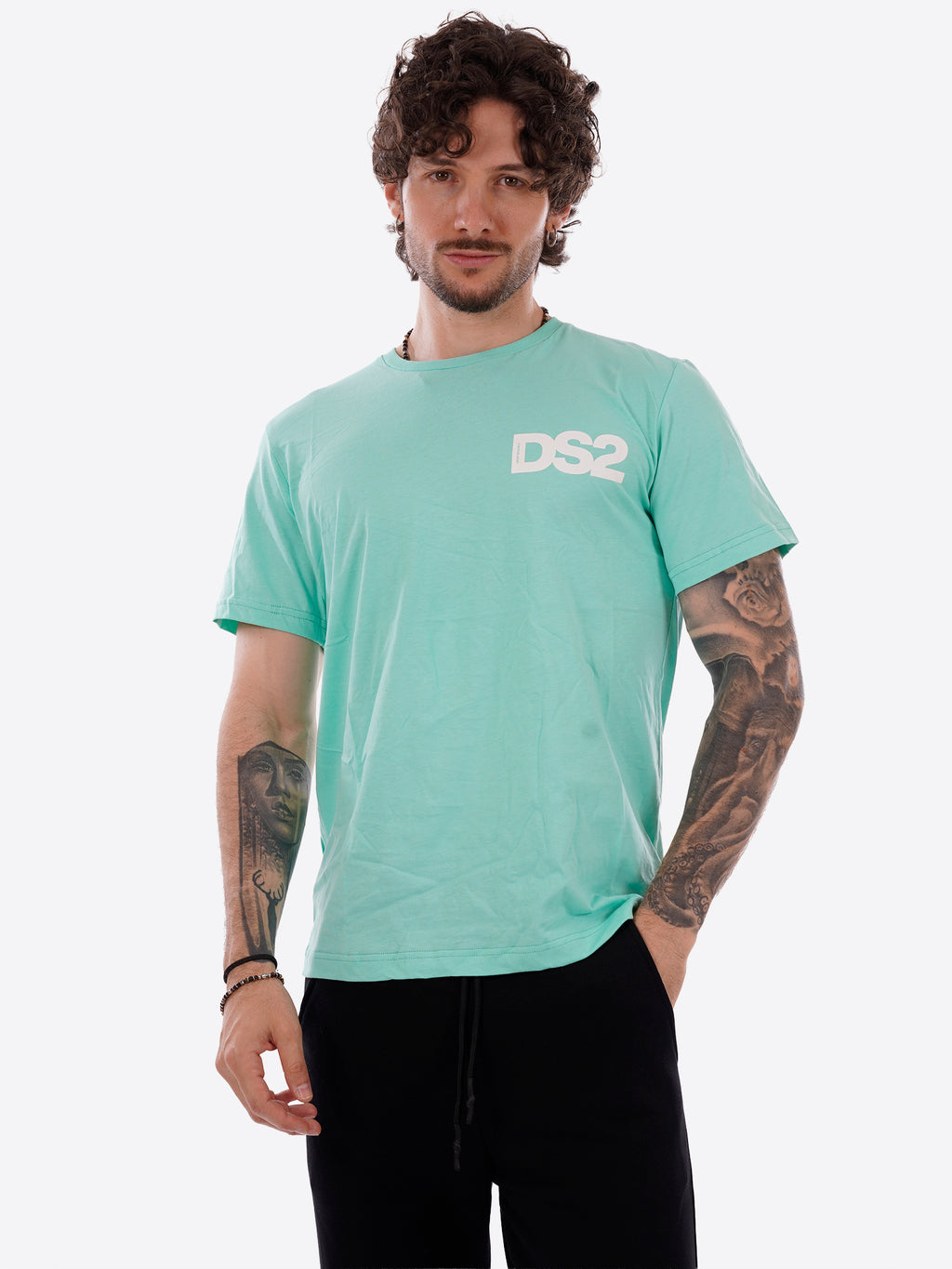 T-shirt DS2 da Uomo - SS26267VERDEACQUA