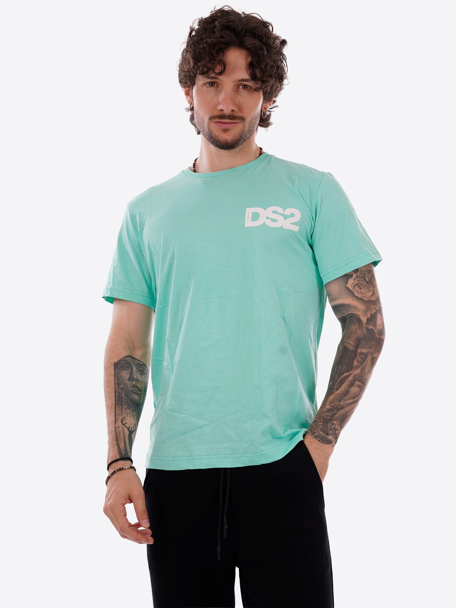 T-shirt DS2 da Uomo - SS26267VERDEACQUA