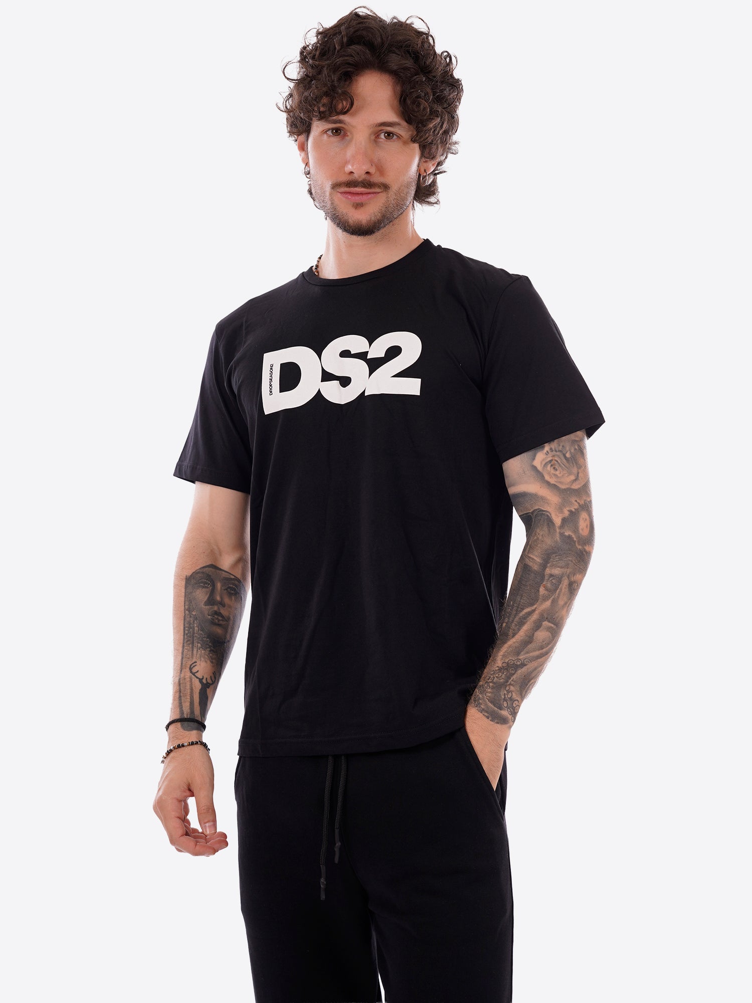 T-shirt DS2 da Uomo - nero SS26272NERO
